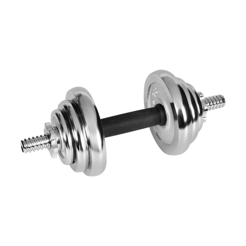 REBEL ACTIVE ADJUSTABLE CHROME DUMBBELLS IN CASE WITH BAR, 20 KG SET To be categorized Your Sports Performance