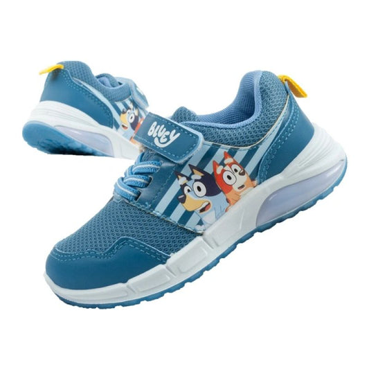 Leomil children's sports shoes Bluey sneakers, lightweight, with Velcro, LED, blue Leomil