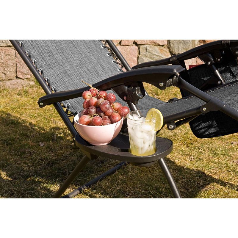 FOLDABLE GARDEN DECK CHAIR WITH CANOPY 173X52/65X110CM GRAY Home and Garden/Garden Your Sports Performance