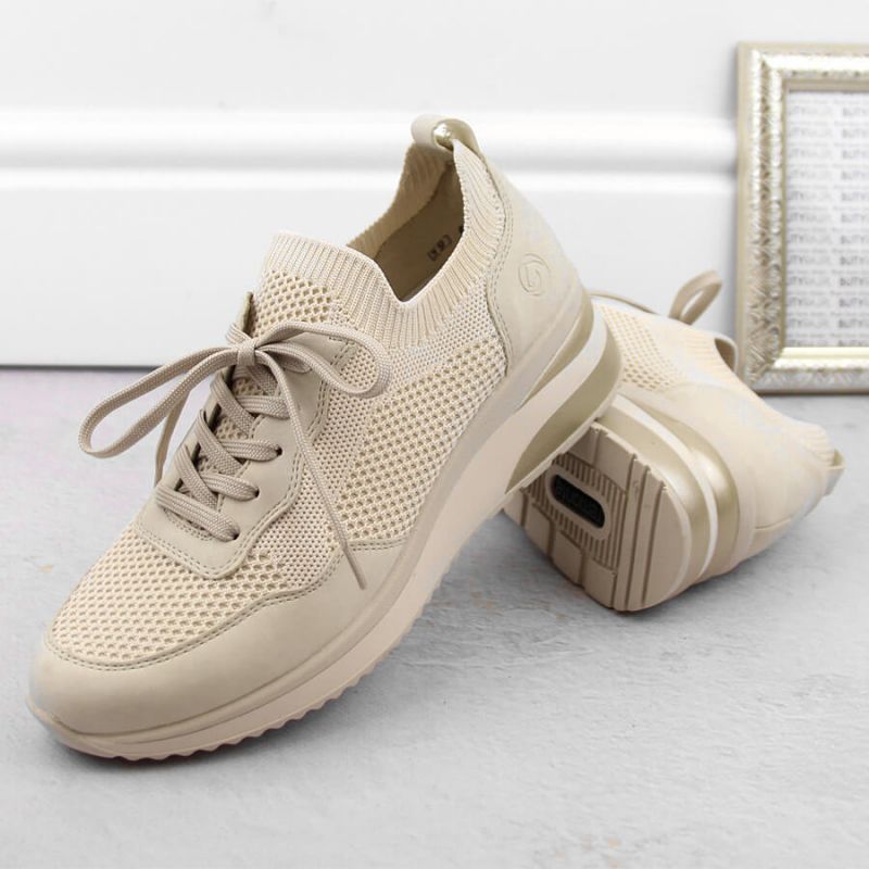 Comfortable Remonte W RKR693 beige sports shoes Footwear/Lifestyle/Rieker Your Sports Performance