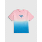 Girls' loose T-shirt with print 4F 4FJRSS26TTSHF4186-91A