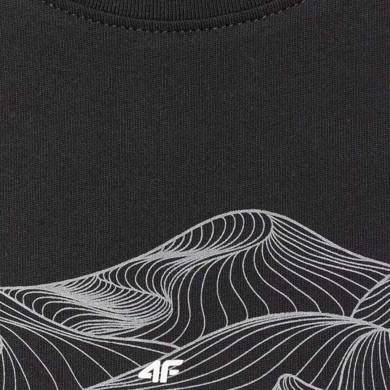 Women's T-shirt 4F F2785 deep black 4FWSS26TTSHF2785 20S