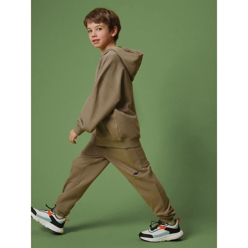 Boy's loose hooded sweatshirt 4F 4FJRSS26TSWSM3051-83S