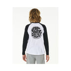 RIP CURL Wettie Icon Ls Tee -Boy White