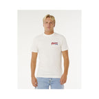 Men's T-shirt RIP CURL Desti Animals Tee white