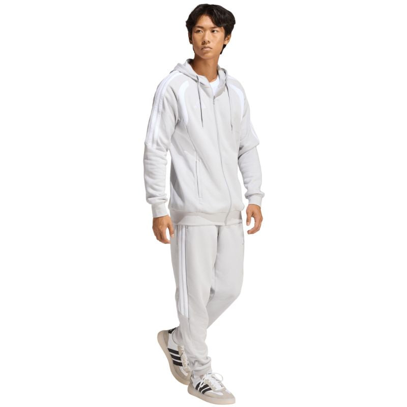 Men's adidas Tiro 26 League Sweat Full Zip Hoody Gray KF3319