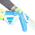 adidas Predator Training Kids' Goalkeeper Gloves White, Yellow, and Blue KA7793