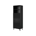 ABETO display cabinet 60x40xH176.5 black/gloss black Bufety i witryny/Bufety i witryny na drewnianej podstawie Your Sports Performance