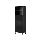 ABETO display cabinet 60x40xH176.5 black/gloss black Bufety i witryny/Bufety i witryny na drewnianej podstawie Your Sports Performance
