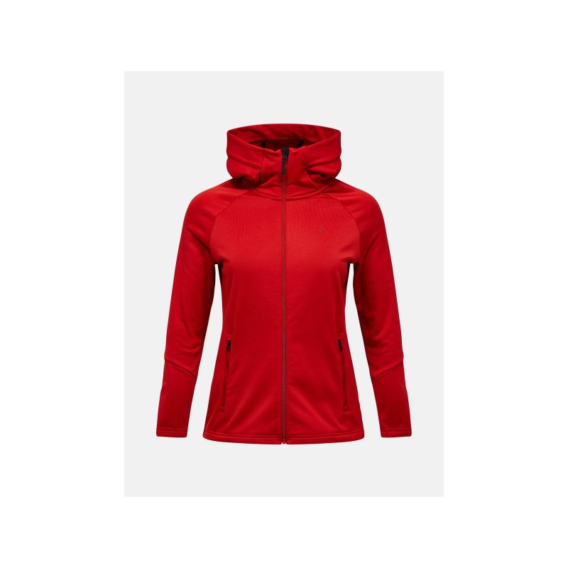 PEAK PERFORMANCE Women's Rider Essentials Midlayer Zip Hoodie Red