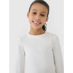 Longsleeve slim crop top plain girls 4F 4FJWSS25TLONF430-11S *Kategoria tymczasowa Your Sports Performance