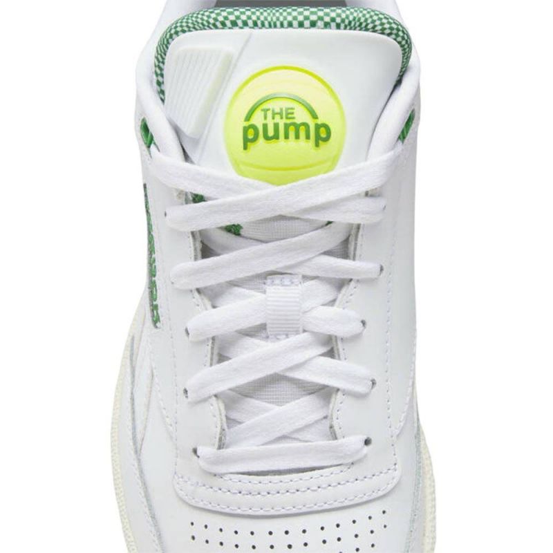 REEBOK CLUB C 85 PUMP women's sports shoes classic leather sneakers white (GW4794) In preparation Your Sports Performance