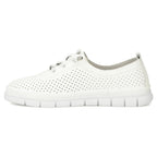 Women's leather openwork shoes, white Filippo DP7671 Footwear Your Sports Performance