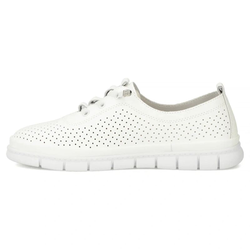 Women's leather openwork shoes, white Filippo DP7671 Footwear Your Sports Performance