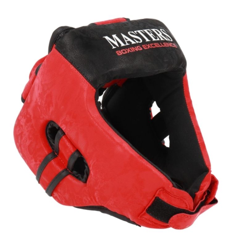 MASTERS KT-EXCELLENCE Boxing Helmet Black and Red Masters