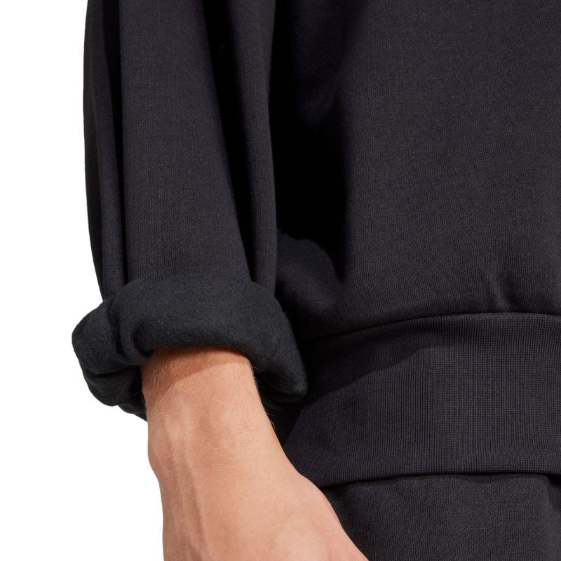 Men's adidas Essentials Loose Fit 3 Bar Logo Sweatshirt Black JF3542 In preparation Adidas