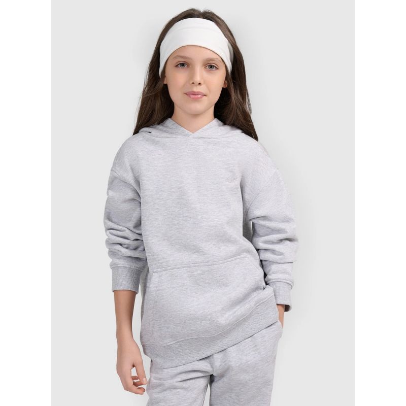 Girls' sweatshirt with hood, open, 4F 4FJWMM00TSWSF1862-25M 4f