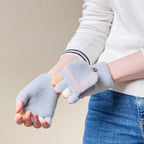 Women's/children's winter phone gloves - gray Hurtel