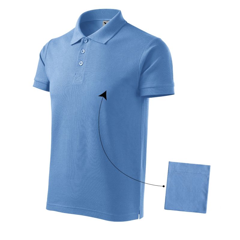 Malfini Cotton M MLI-21215 blue polo shirt Clothing/Lifestyle/T-shirts/Malfini Malfini