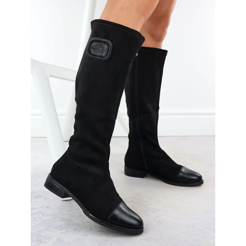 Women's black suede boots M.Daszyński MR2251-19 Footwear Your Sports Performance