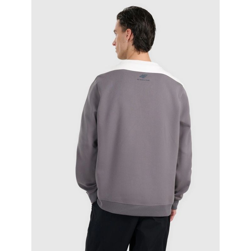 Men's sweatshirt without zipper, without hood, 4F 4FRAW25TSWSM2457-23S 4f
