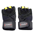 Black / Yellow HMS RST01 gym gloves XL Accessories/Gloves Your Sports Performance
