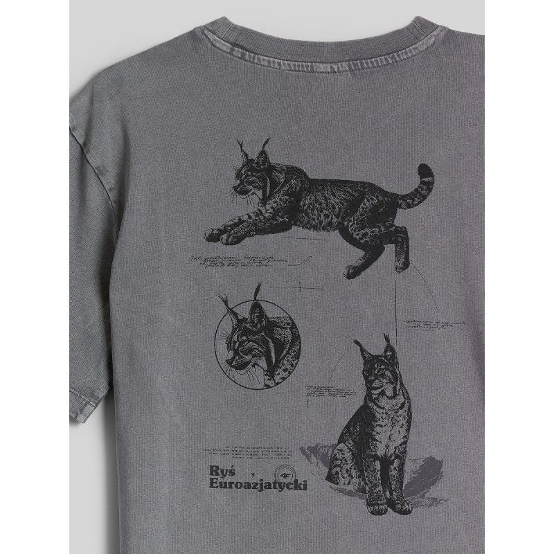 Women's loose T-shirt with print 4F 4FKAW26TTSHF4506-26S