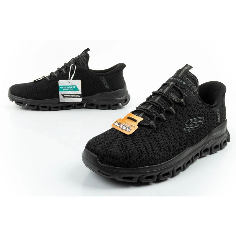 Skechers men's shoes sneakers Glide-Step comfortable lightweight Slip-Ins black Skechers