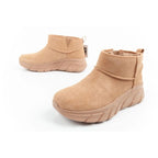 Skechers women's winter boots, insulated leather ankle boots, brown Skechers