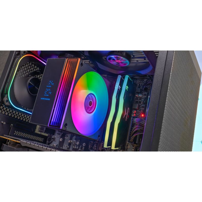 TACENS MARS MCPU-LCD 120 PWM 300W TDP LCD BK- CPU Cooler Chłodzenie/Chłodzenie CPU Your Sports Performance