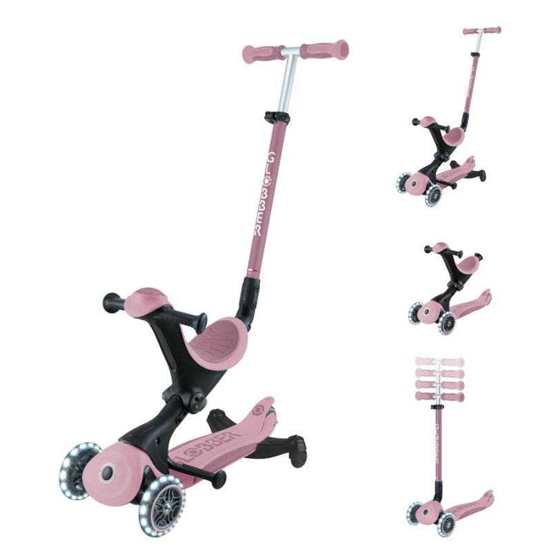 Scooter with ride-on seat GO•UP DELUXE LIGHTS ECOLOGIC 360 (697-510) Accessories/Skating/Hulajnogi/Traditional/For kids/Globber Your Sports Performance