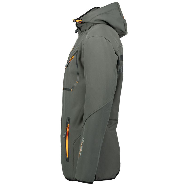 Men’s Softshell Jacket Geographical Norway ROYAUTE DGREY-ORANGE GTX MEN 068 (WW4643H/GN-DARK GREY / ORANGE)