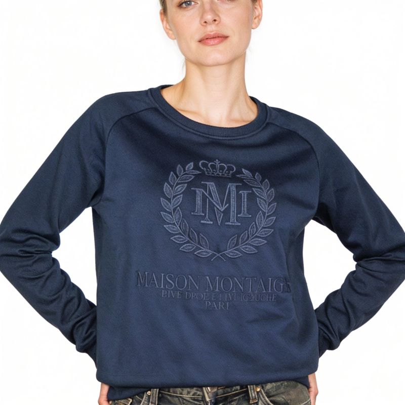Maison Montaigne FIMOSAI NAVY MT LADY 016 sweatshirt (RBMWW6411F/MM-MARINE) Maison Montaigne