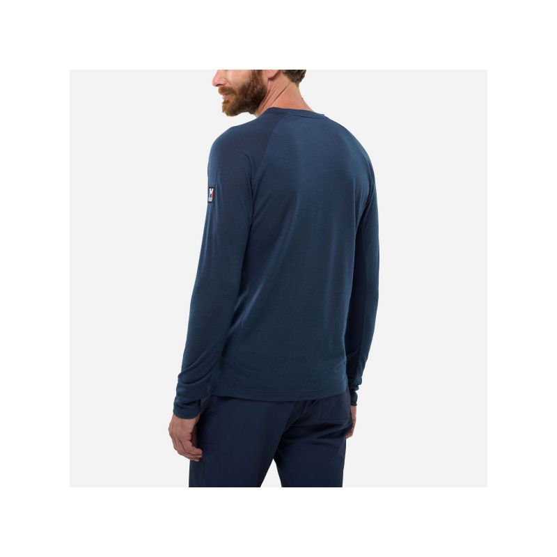 MILLET Trilogy Wool T-shirt Ts Ls M navy blue