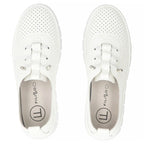 Women's leather openwork shoes, white Filippo DP7671 Footwear Your Sports Performance
