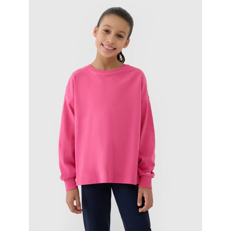 Longsleeve oversize smooth girls 4F 4FJWSS25TLONF377-54S *Kategoria tymczasowa Your Sports Performance