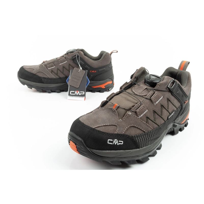 CMP Rigel men's waterproof trekking sports shoes FITGO leather CMP