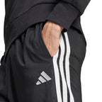 Men's adidas Essentials 3-Stripes Stanford Open Hem Pants Black JC8491