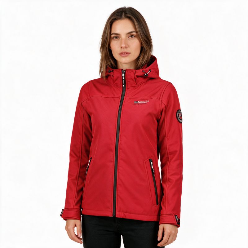 Women's Softshell Jacket Geographical Norway TAKENI DB RED LADY 009 (WY9179F/GN-RED)
