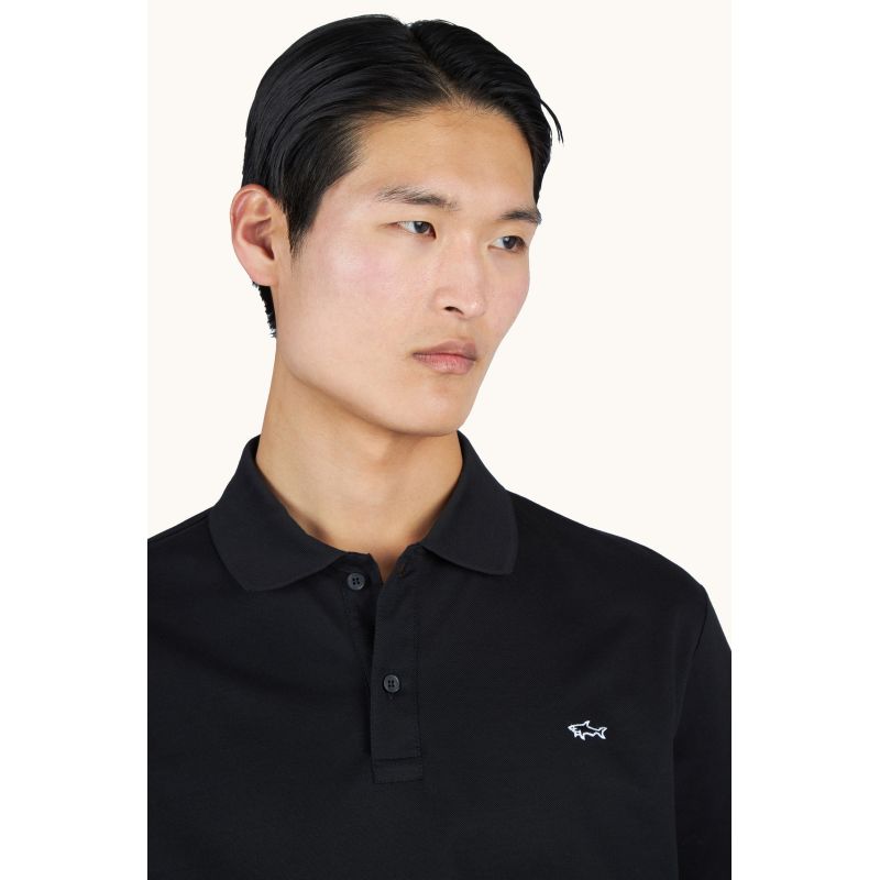 Paul&Shark men's cotton polo shirt black 99311001-11 – elegant and durable