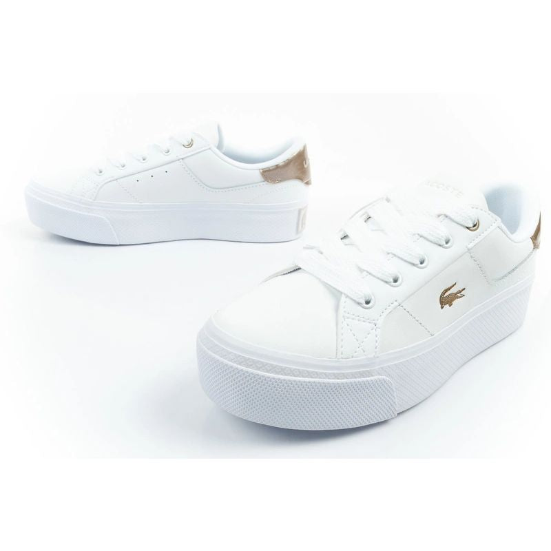 Lacoste women's sports shoes Ziane Platform 126 sneakers white fashionable Lacoste