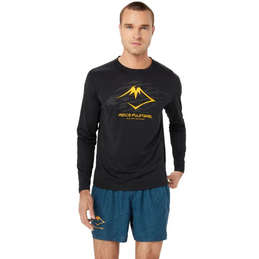 Asics Fujitrail Logo LS Top M 2011C987-001 T-shirt Clothing/Training Asics