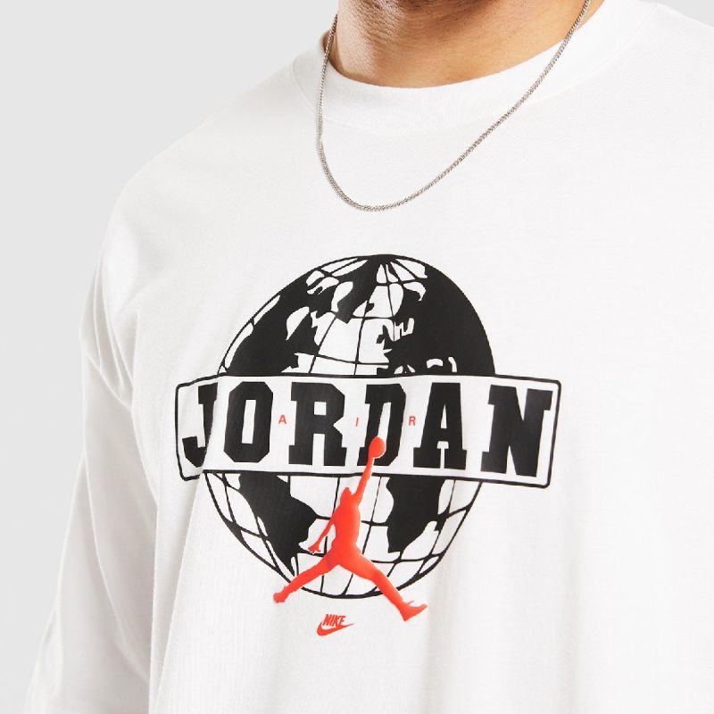 Men’s Air Jordan Oversized Graphic Tee White T-Shirt – IQ0829-100