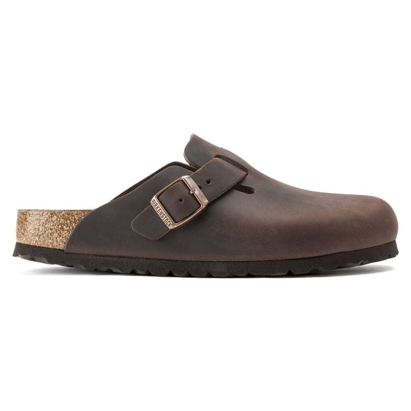 Birkenstock Boston Habana Oiled Leather Regular Wide Women's/Men's Clogs (0860131) In preparation Your Sports Performance