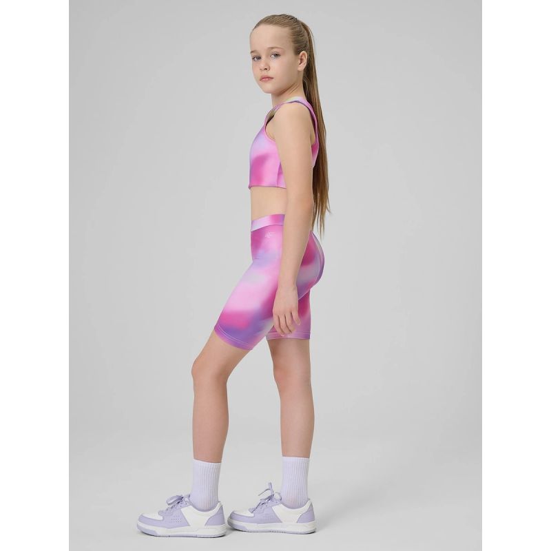 Girls' sports cycling leggings 4F 4FJRSS26TFSTF139-90A