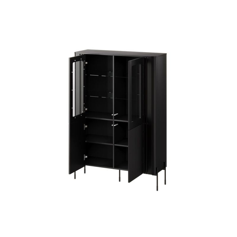 VERA display cabinet 110x40x160 black matt Bufety i witryny/Bufety i witryny na drewnianej podstawie Your Sports Performance
