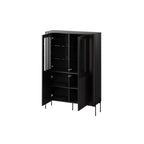 VERA display cabinet 110x40x160 black matt Bufety i witryny/Bufety i witryny na drewnianej podstawie Your Sports Performance