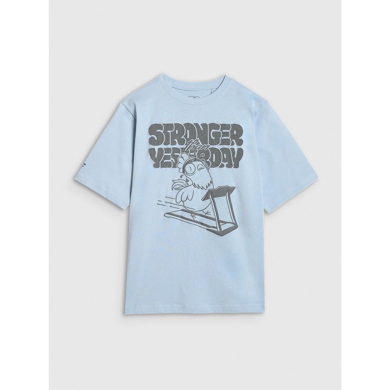 Boy's oversize T-shirt with print 4F 4FJRAW25TTSHM3206-34S *Kategoria tymczasowa Your Sports Performance