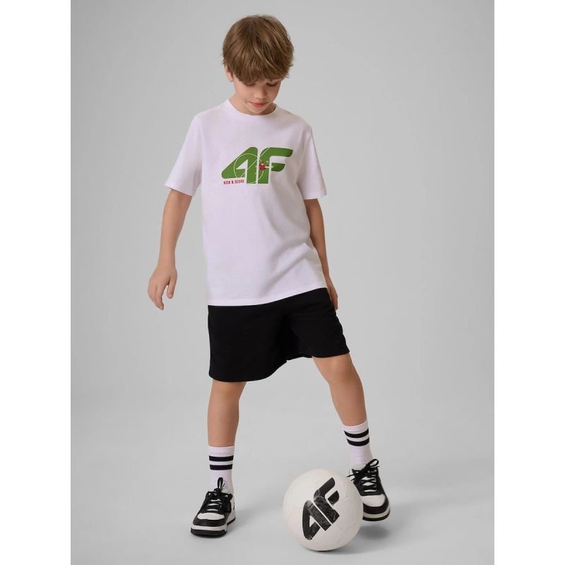 Boy's cotton T-shirt 4F 4FJRSS26TTSHM4280-10S