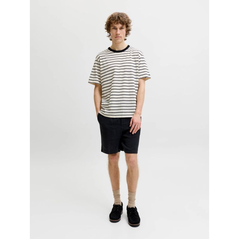 Jack&Jones men's shorts JPSTJAIDEN COBA STRIPE JOG SHORTS REG SN 12274413 BLACK Jack&Jones